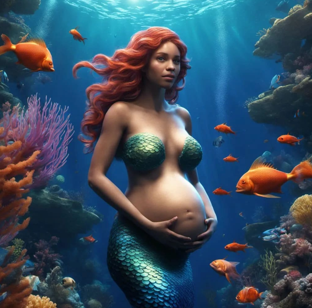 Beautiful Passionate Pregnant Mermaid Spirit – Choice of Vessel, Direct or Remote Bind