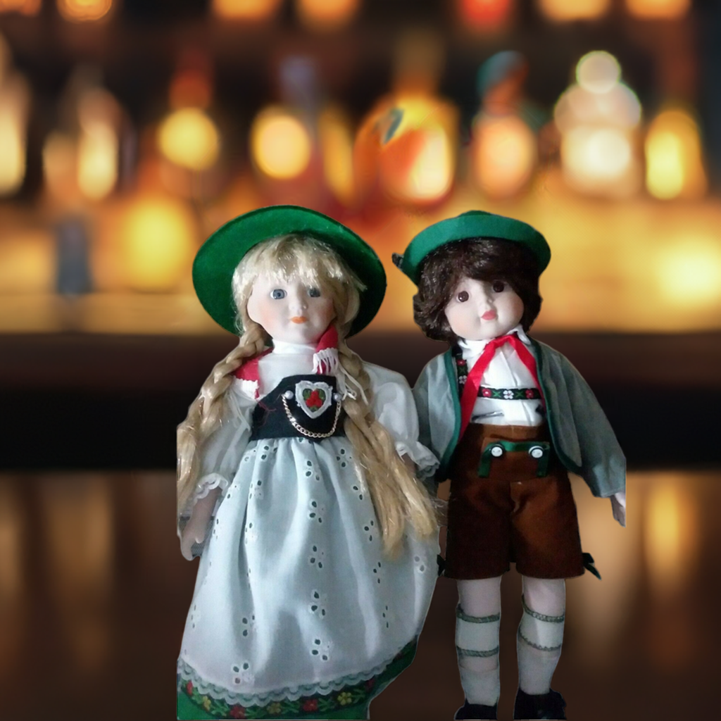 Adorable Precious German Sister and Brother Pair – Porcelain Dolls