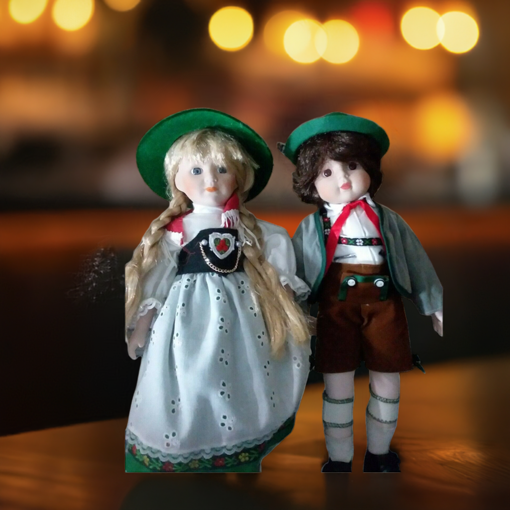 Adorable Precious German Sister and Brother Pair – Porcelain Dolls