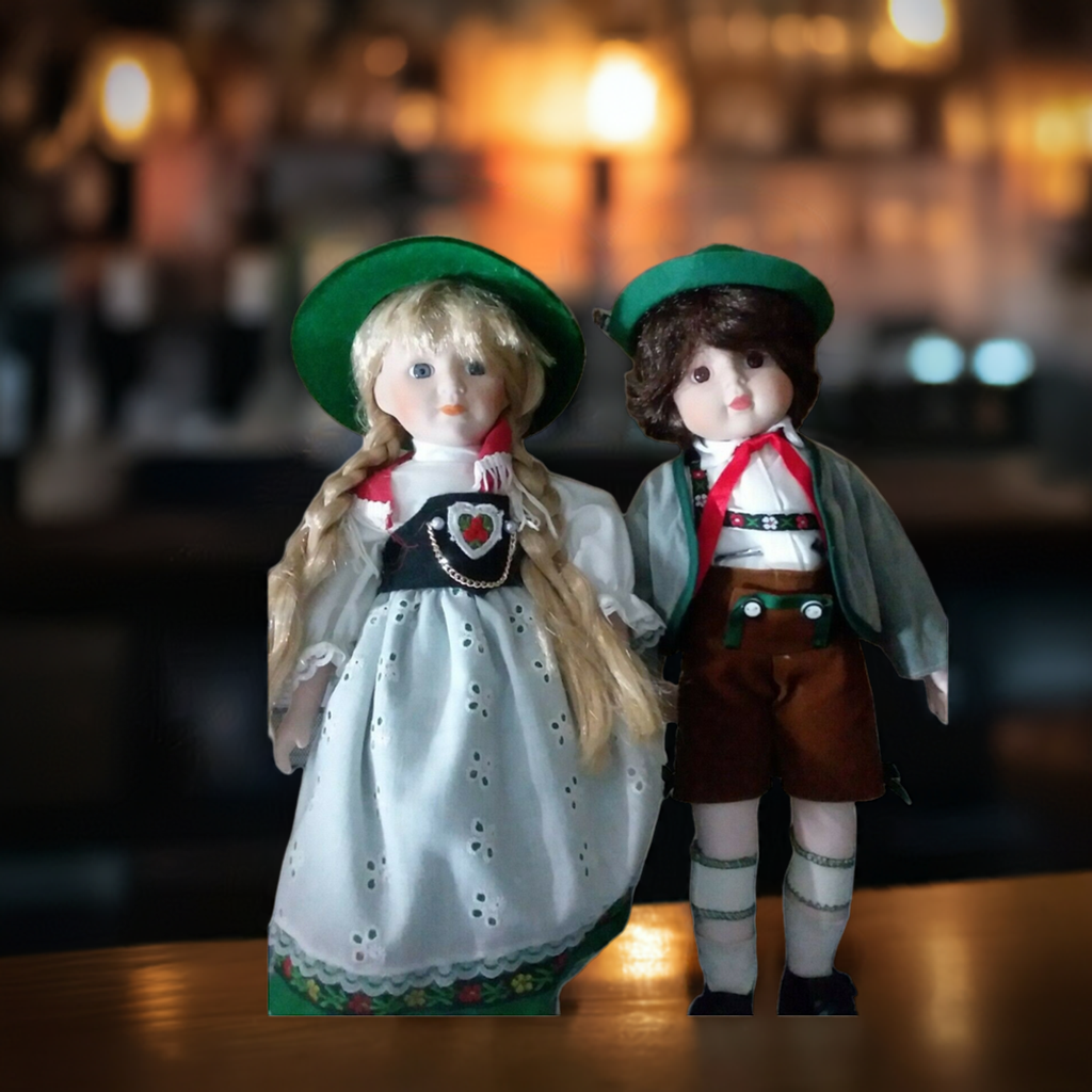 Adorable Precious German Sister and Brother Pair – Porcelain Dolls