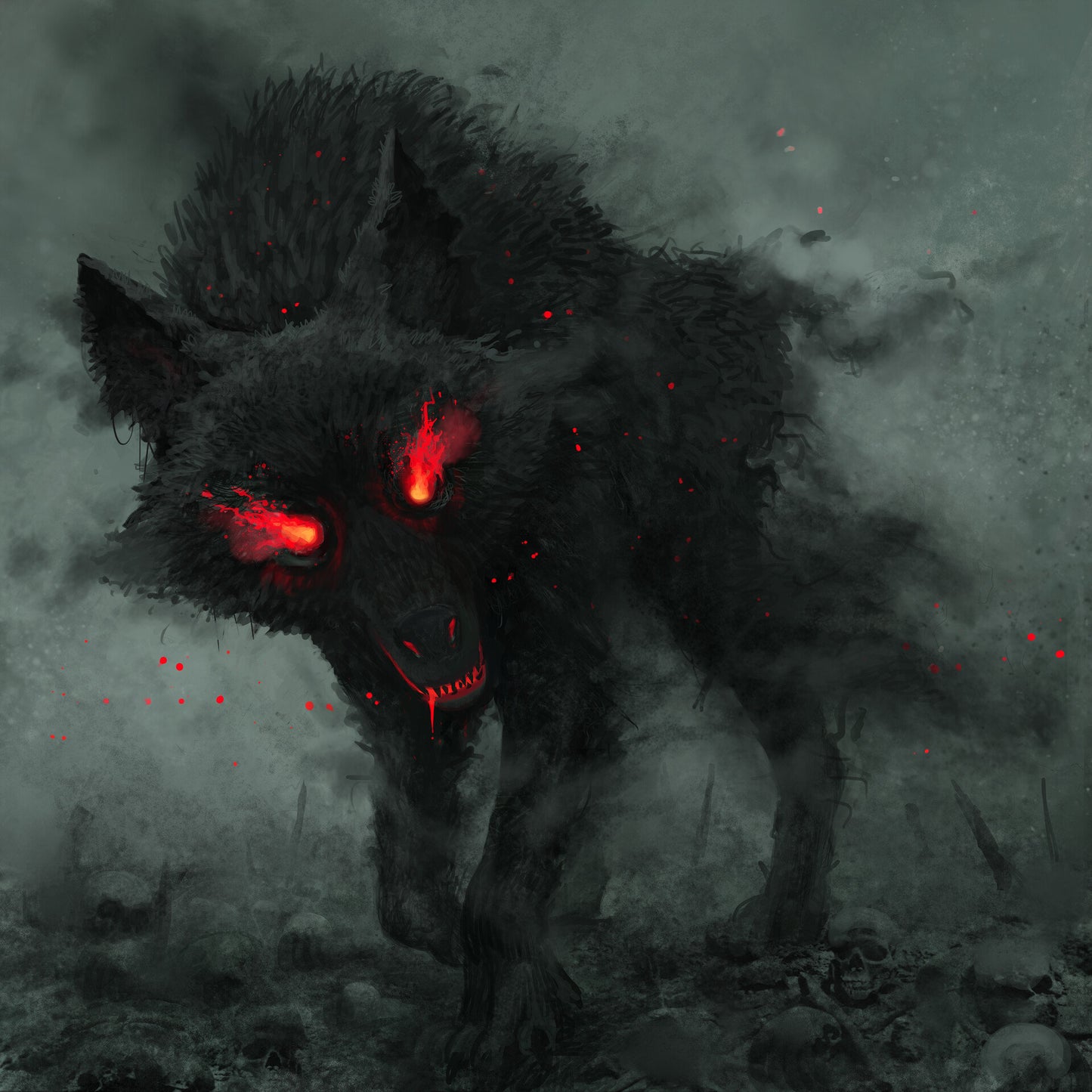 Guardian HellHound / Hounds of Hell / Black Dog - Vessel or Direct/Remote Bind