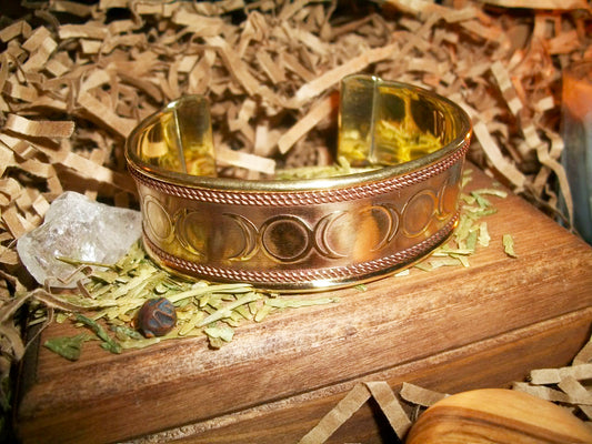 Copper/Brass Adjustable Cuff Bracelet - 3 Styles - Autumn Dusk Spirits