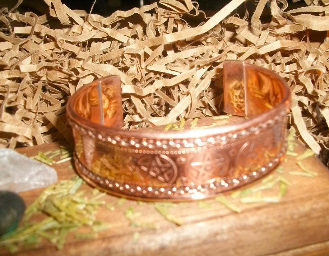 Copper/Brass Adjustable Cuff Bracelet - 3 Styles - Autumn Dusk Spirits