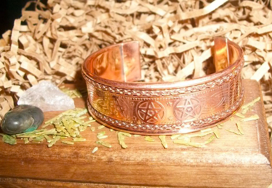 Copper/Brass Adjustable Cuff Bracelet - 3 Styles - Autumn Dusk Spirits