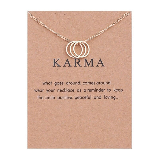 Three Ring Necklace - Karma - Autumn Dusk Spirits